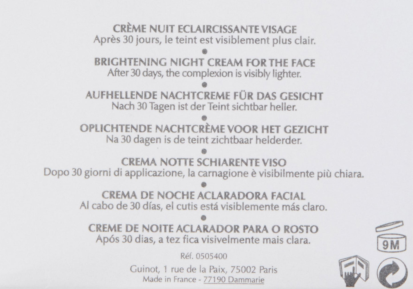 Guinot Newhite Brightening Night Cream, 1.6 oz