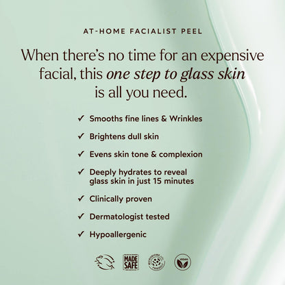 True Botanicals At-Home Facialist Peel Face Mask | Natural Exfoliating Treatment for Smooth, Radiant, Hydrated Skin | Dermatologist Tested, All Natural, Vegan, Clinically Proven | 1 fl oz | 30 ml
