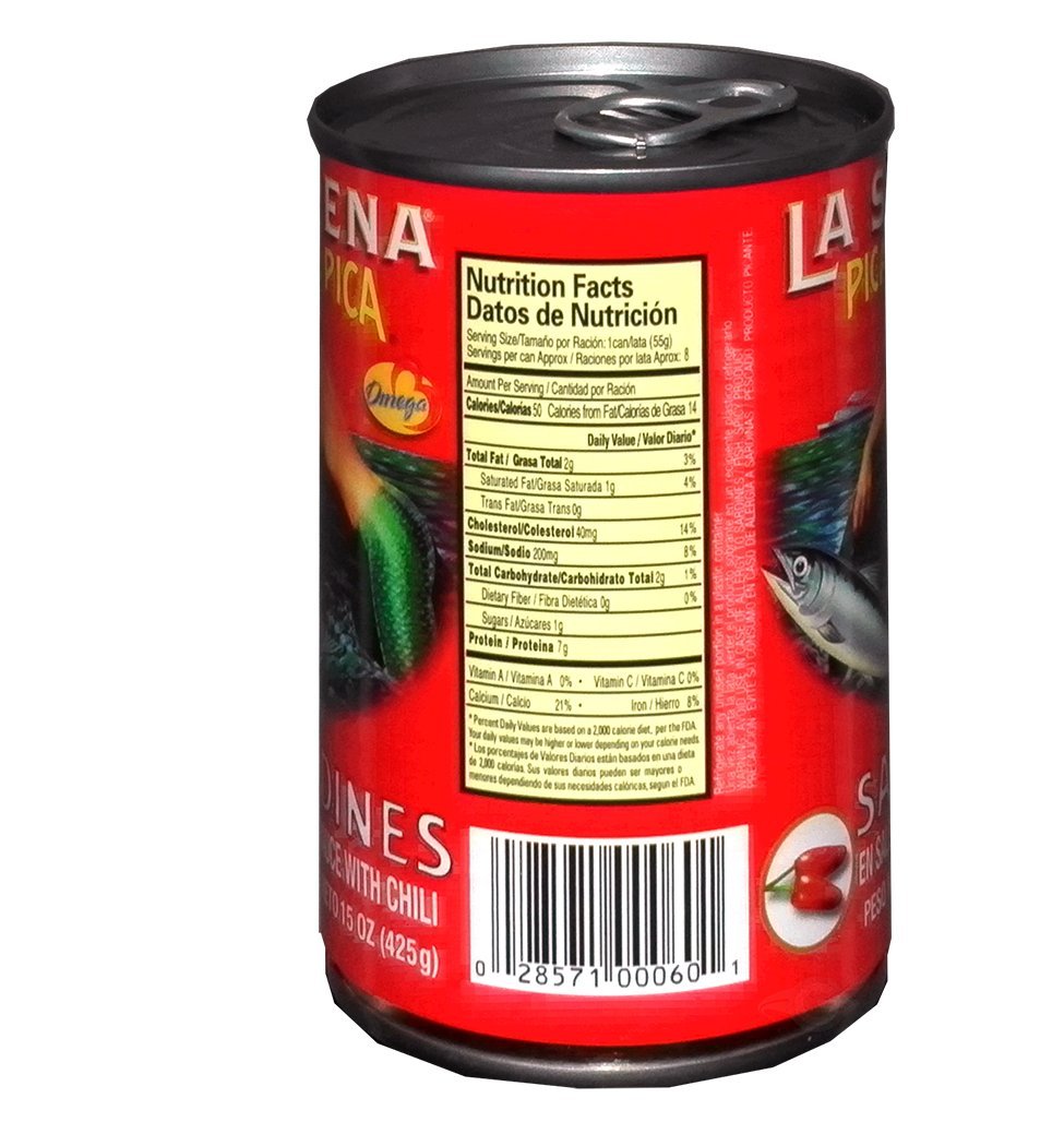 La Sirena Sardines Pica Pica 15 oz