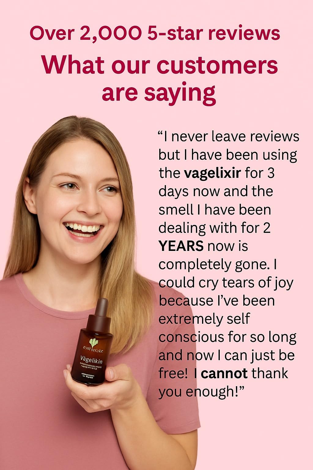 Vagelixir Yoni Elixir – Restores pH Balance, Deodorizes & Moisturizes, Prebiotic, Organic Herbal Soothing Blend for Sensitive Vaginal Care, Toxin-Free Formula. EST. 2015