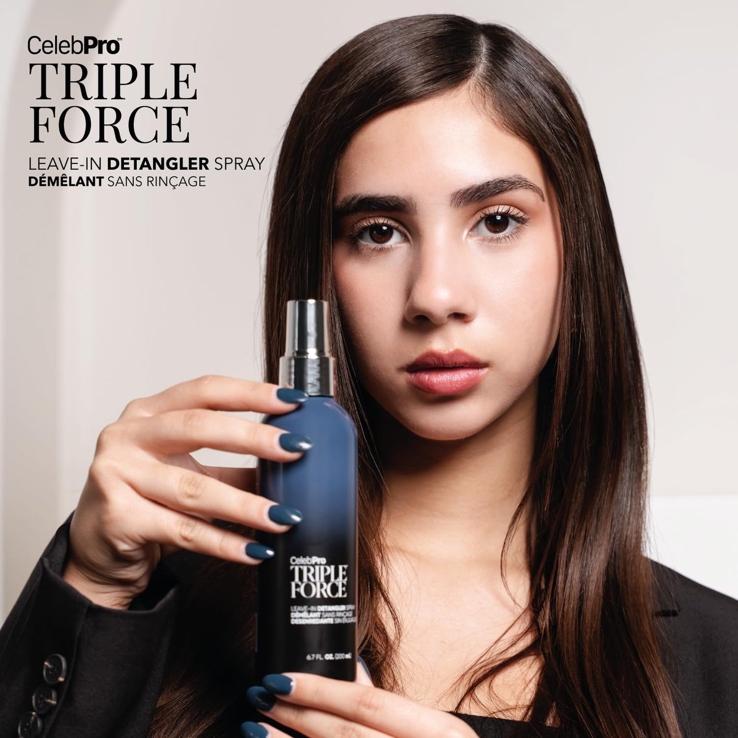 Celeb Luxury CelebPRO TRIPLE FORCE Leave In Conditioner Spray, Detangler and Conditioner for All Hair Types, 6.7oz