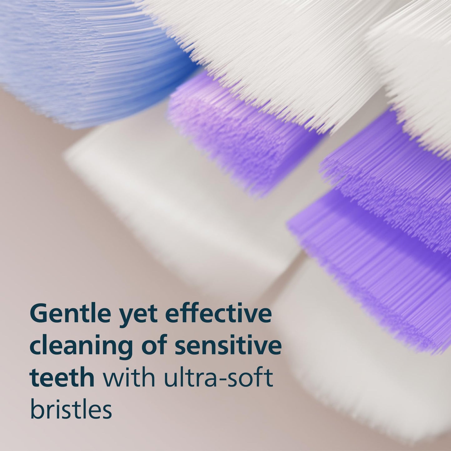 Philips Sonicare S2 Sensitive - Genuine Replacement Electric Toothbrush Heads, White, 3 Pack, HX6053/77