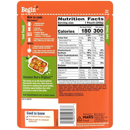 BEN'S ORIGINAL Ready Rice Whole Grain Medley Quinoa and Brown Flavored Rice, Easy Dinner Side, 8.5 oz Pouch (Pack of 12)