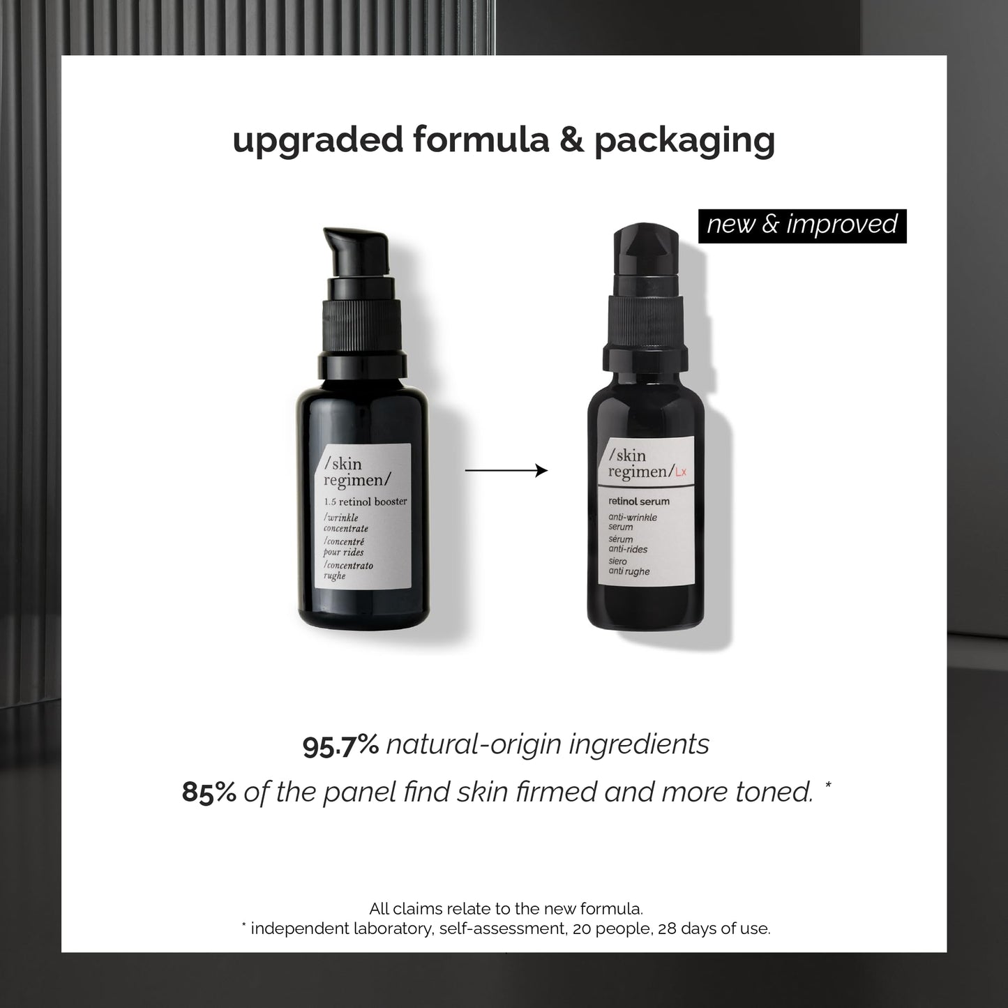 /skin regimen/Lx Retinol Serum, Anti-Wrinkle Concentrate, Renews, Firms, Reduces Fine Lines, Longevity Complex™, Retinol, Clean Beauty, Vegan, Mature Skin, Night Treatment, 1.01 Fl Oz