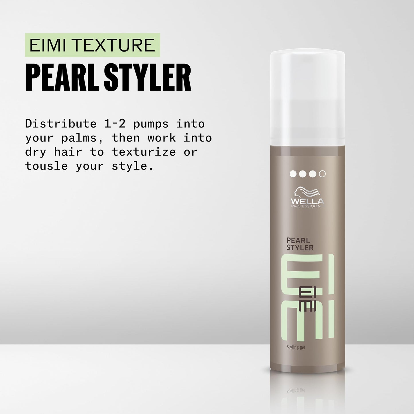 Wella Professionals EIMI Pearl Styler | Texture Styling Gel | Flexible Strong Hold | Adds Volume & Glossy Shine | UV Protection | 3.59 Fl Oz
