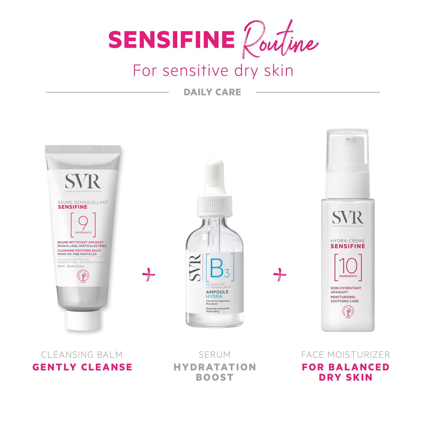 SVR Sensifine Hydra Face Cream. Moisturizing Soothing Care For Normal To Dry Dehydrated Skin. Fragrance Free Moisturizer With 96% Ingredients Of Natural Origin. 24hr Comfort And Hydration, 1.3 Fl.oz.