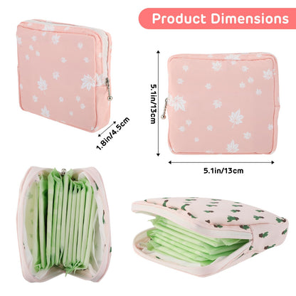 Sanitary Napkin Storage Bags 3Pcs Menstrual Cup Pouches Nursing Pad Holder Tampon Bags Portable Period Bag Feminine Pouch for Girls