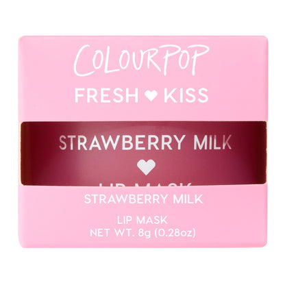 ColourPop Fresh Kiss Lip Mask - Leave-On Lip Moisturizer & Overnight Treatment - Replenishes Dry Lips with Shea Butter & Vitamin E - Strawberry Milk (0.28 oz)