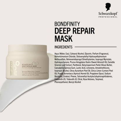 BlondMe Bondfinity Deep Repair Mask for Blonde Hair | Intensive Hair Treatment | Strengthens, Repairs, & Prevents Breakage | For Blonde, Lightened, & Grey Hair