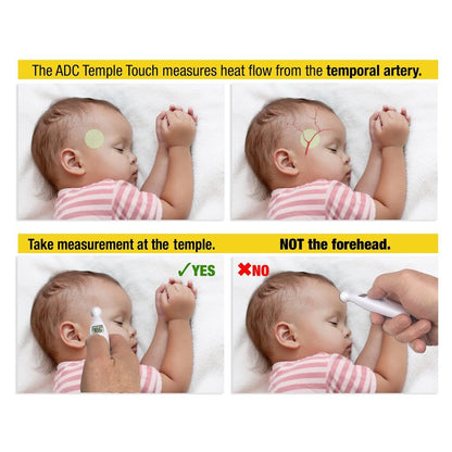 Adtemp 427 Temporal Contact Thermometer LCD Display 427 1 Each