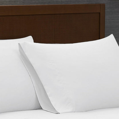 London Fog Garment Washed Solid Sheet Set White Microfiber 4-Piece King Sheet Set, Solid Themed, Deep Pocket, Adult and Teen, Oeko-TEX Certified