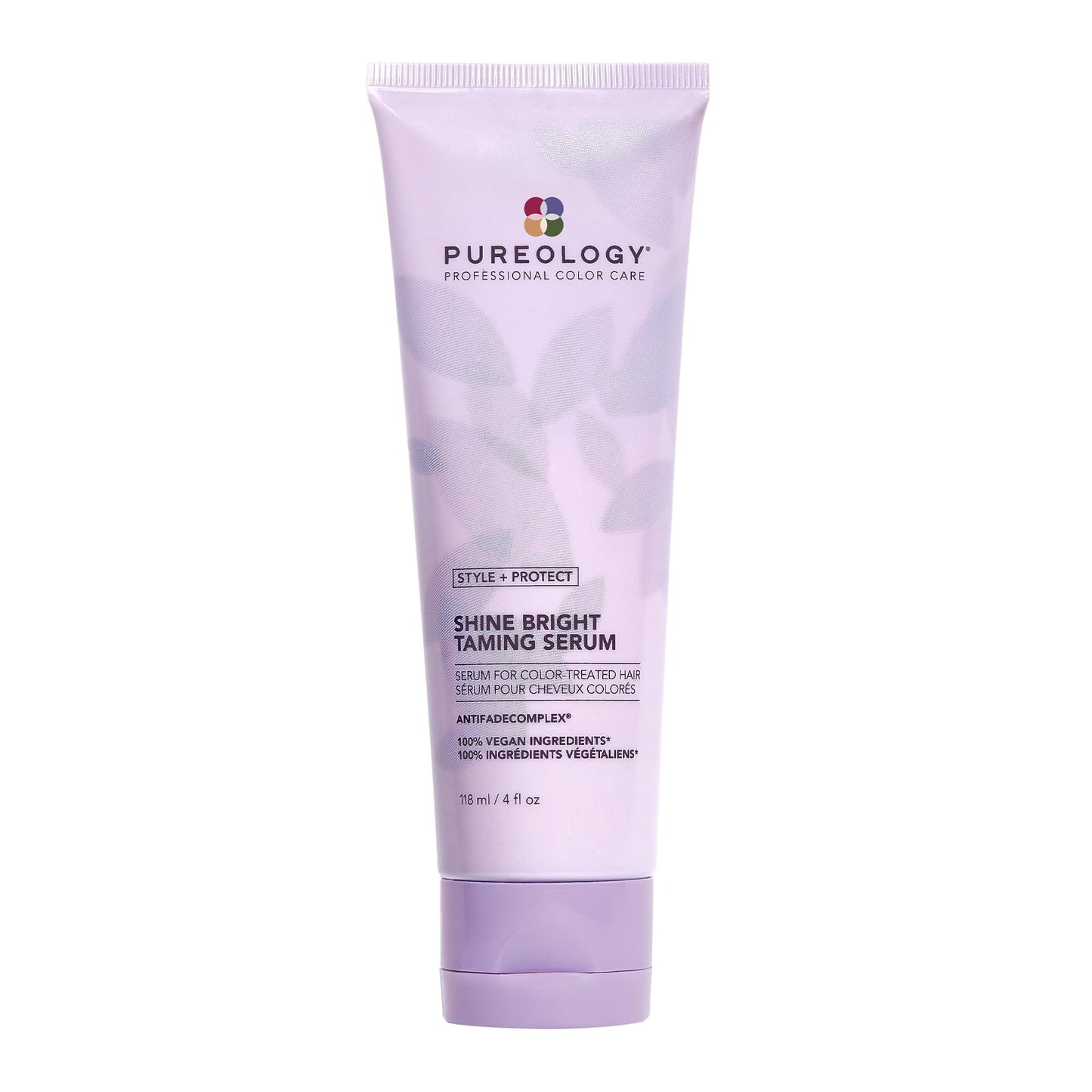 Pureology Style + Protect Shine Bright Taming Serum For Color-Treated Hair - Smooths Strands and Enhances Shine, Sulfate-Free & Vegan
