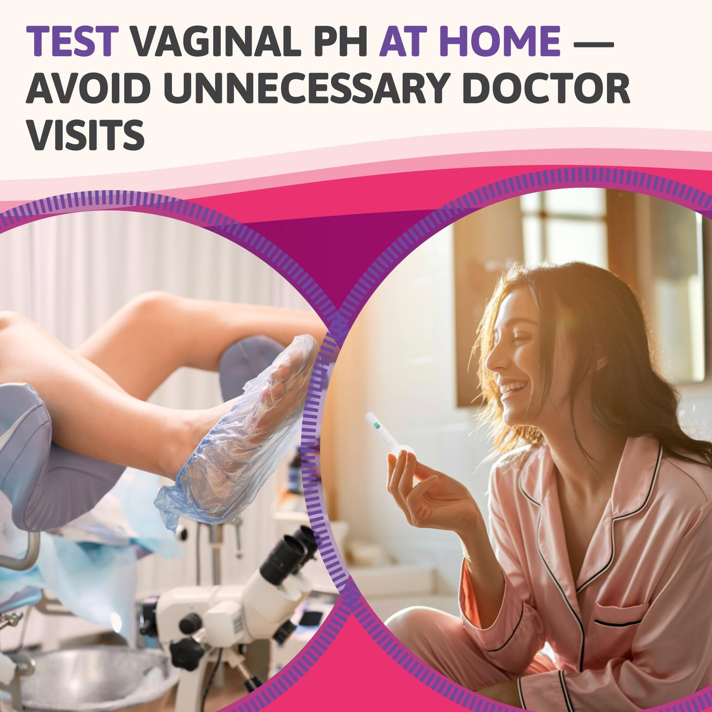 Exploro Vaginal pH Test Strips, BV Test & Yeast Infection Test Kit for Women, Bacterial Vaginosis Test, pH Balance Test Strips for Women, Clinically Tested, 15 Count