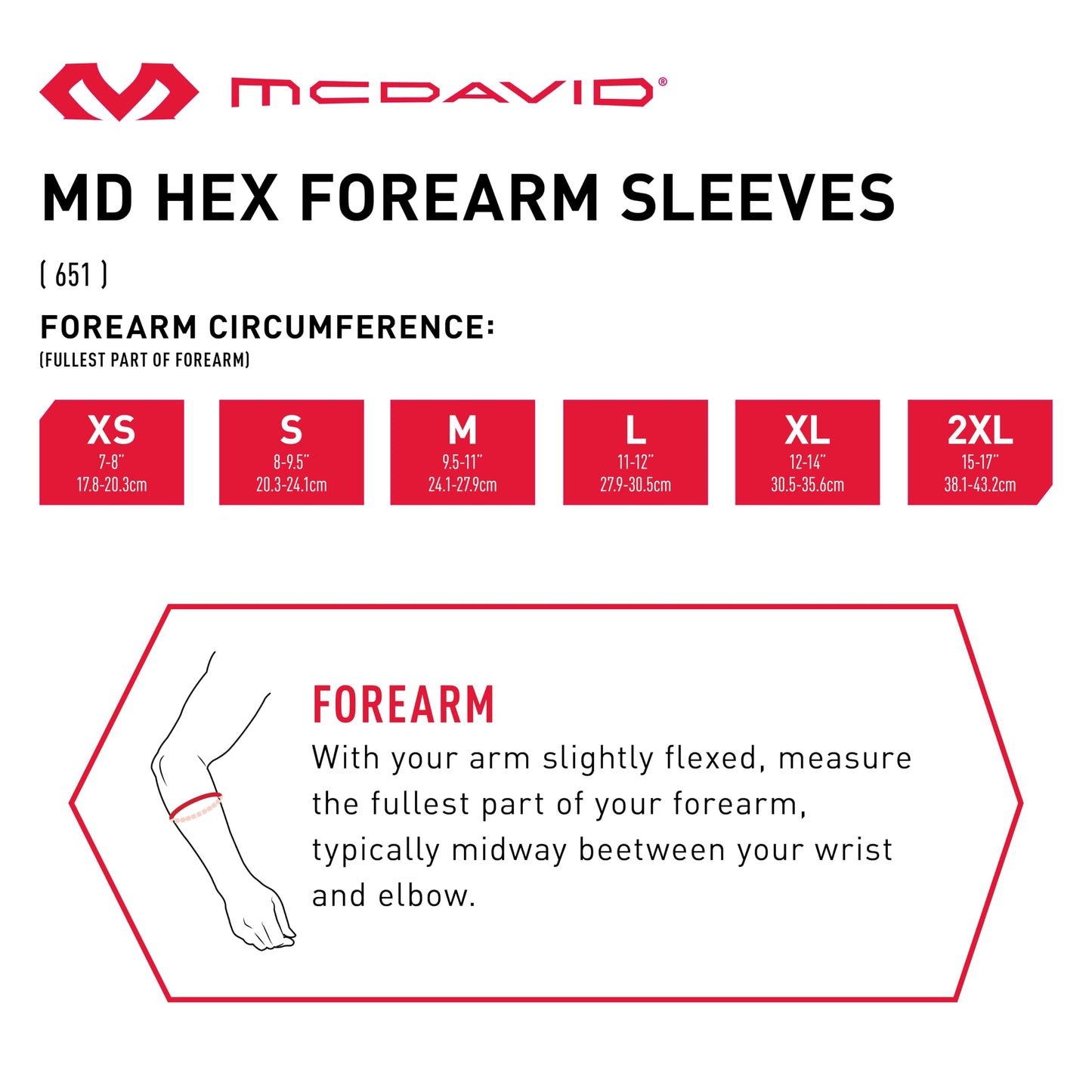 McDavid Hexpad Forearm Sleeve