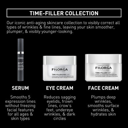 Filorga Time-Filler 5-XP Wrinkle Correction Moisturizing, Enhanced Anti Aging Formula to Reduce and Repair Face, Eye, and Neck Wrinkles and Fine Lines