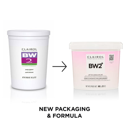 Clairol Professional BW2+ Extra Strength Powder Lightener, Up to 9 Levels of Lift for Hair Highlights & Lightening
