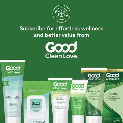 Good Clean Love Rehydrate Ultra Moisturizing Vaginal Gel with Hyaluronic Acid, pH-Balanced Vaginal Moisturizer, Water-Based Feminine Care, Long Lasting Relief from Dryness & Discomfort, 2 Oz (4-Pack)