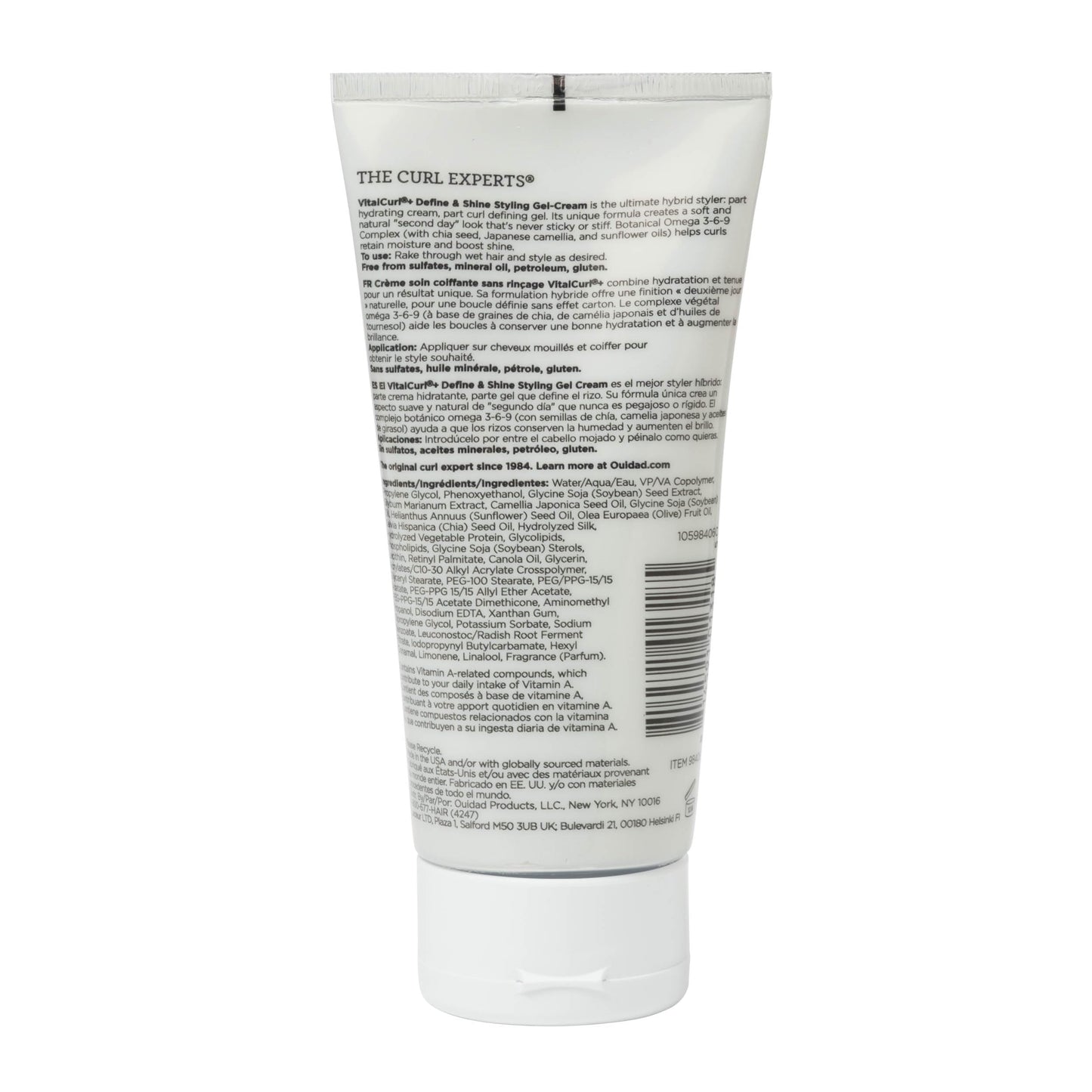 OUIDAD VitalCurl+ Define & Shine Styling Gel Cream, 6oz