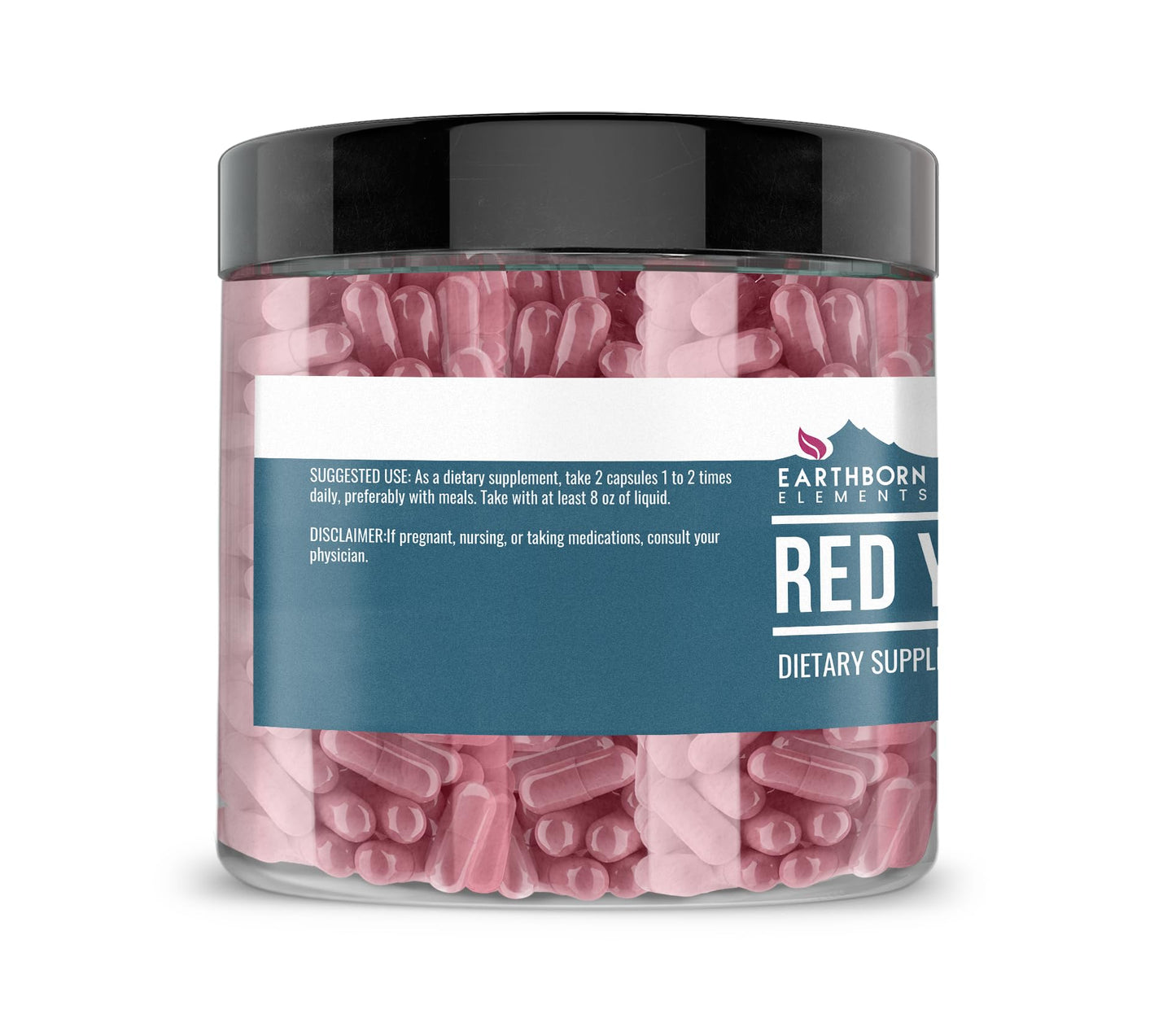 Earthborn Elements Red Yeast Rice 200 Capsules, Pure & Undiluted, No Additives