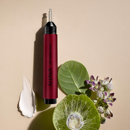 AHAVA Apple of Sodom Deep Wrinkle Filler - Syringe-like application to directly fill & soften deep wrinkles & crease, with exclusive Osmoter & Niacinamide, 1.7 Fl.Oz