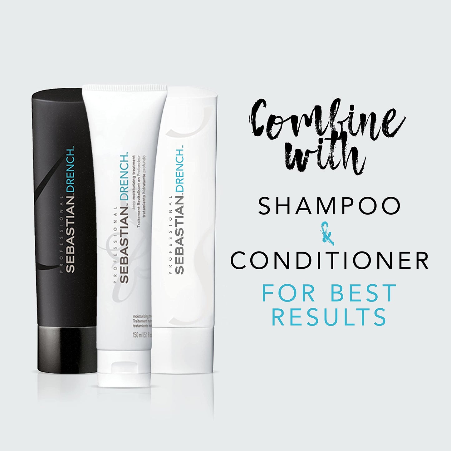 Sebastian Professional Drench Deep Moisturizing Treatment, For Dry & Chemically Treated Hair