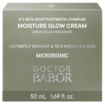 BABOR DOCTOR Microbiomic Moisture Glow Cream (50 ml) - Vegan Face Cream with Beetroot Complex and Hyaluronic Acid - Professional Skincare for Dry Skin'