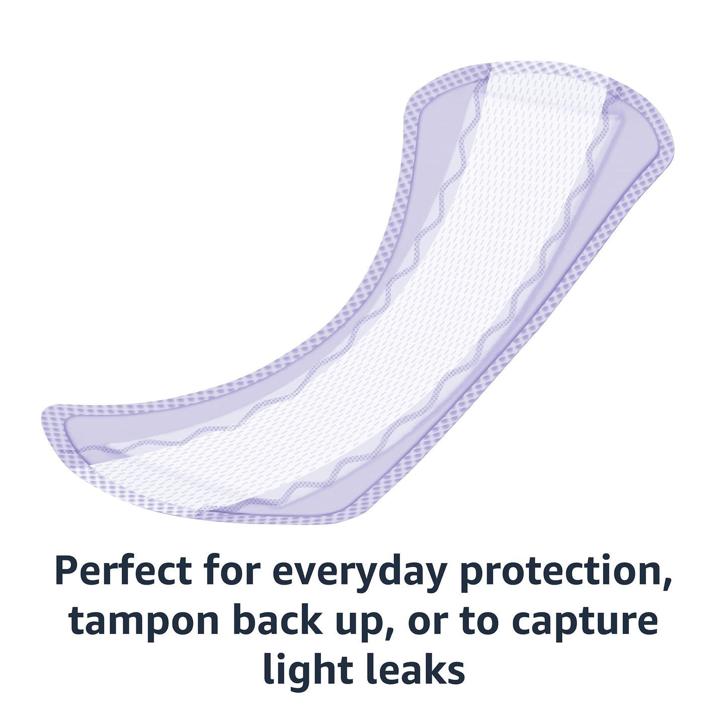 Amazon Basics Daily Pantiliner, Long Length, Feminine Pads for Women, Unscented, Comfortable Thin, 120 Count (3 Packs of 40) (Previously Solimo)
