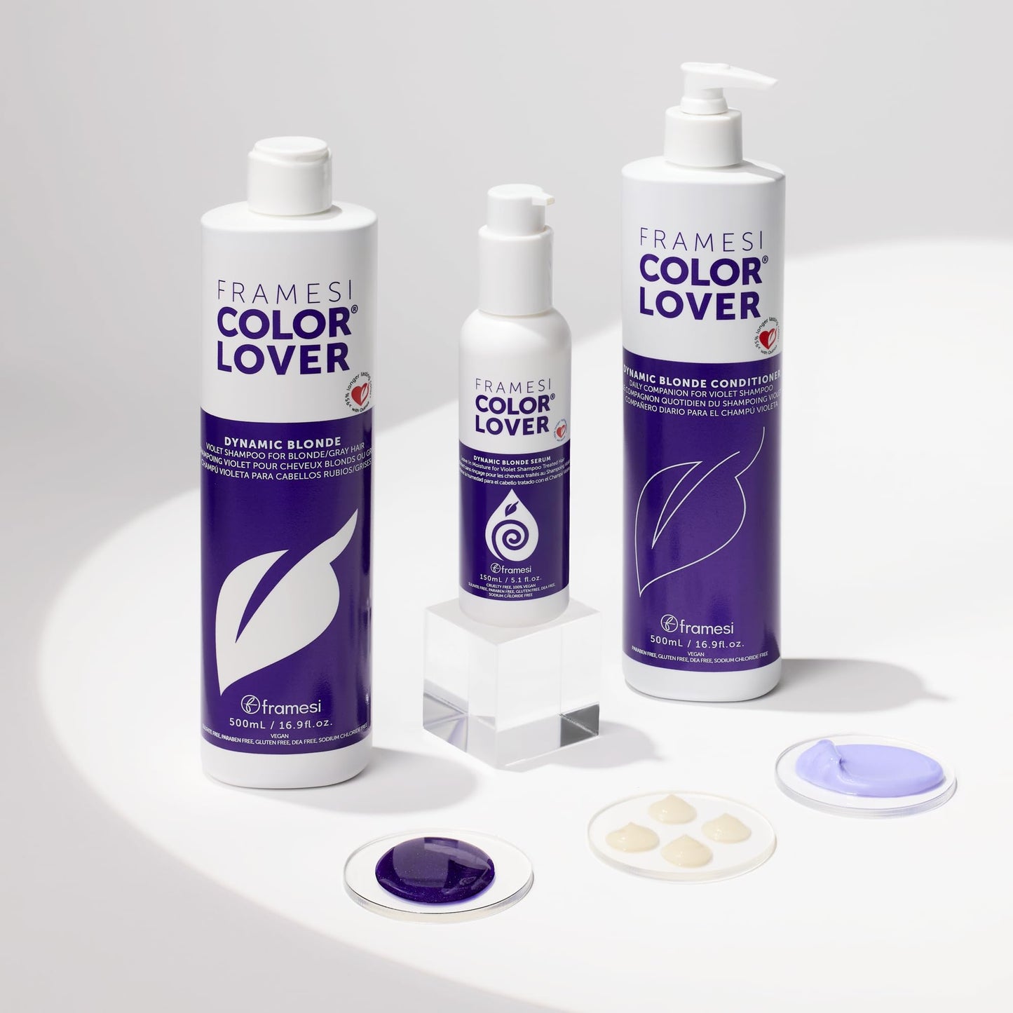 Framesi Color Lover Dynamic Blonde Conditioner, Purple Conditioner, Sulfate Free Conditioner, Color Treated Hair