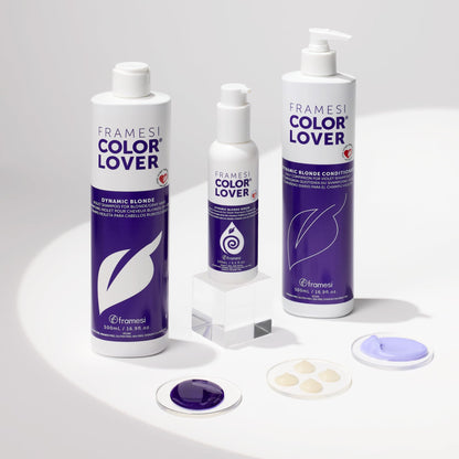 Framesi Color Lover Dynamic Blonde Conditioner, Purple Conditioner, Sulfate Free Conditioner, Color Treated Hair