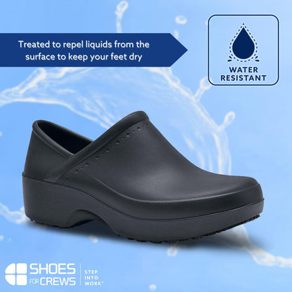 LILA Women's Slip-Resistant Work Clogs - Comfortable, Non-Slip Slip-On Work Shoes for Women in Food Service, Hospitality, Maintenance & More - Kelsey