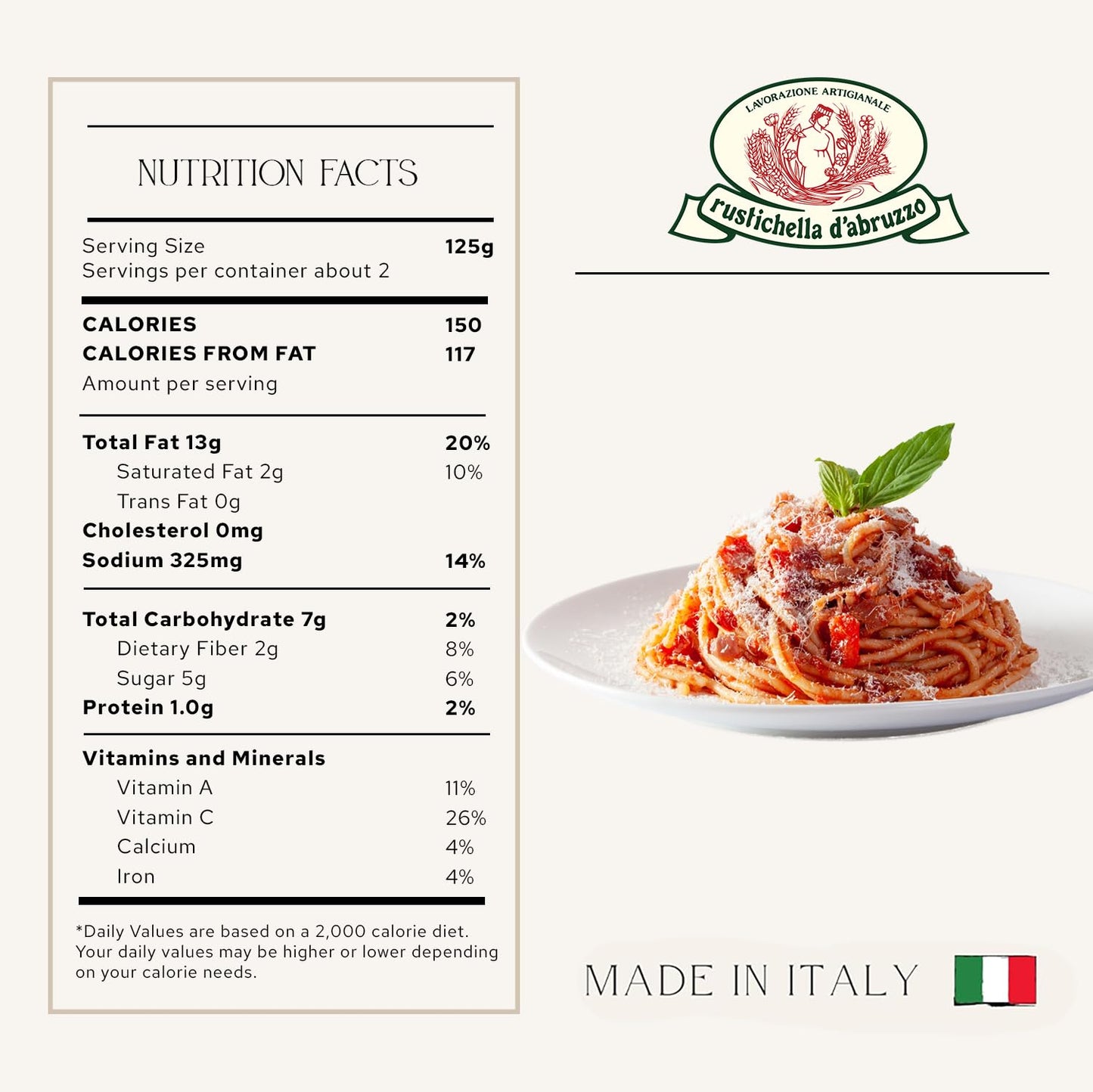 Rustichella d'Abruzzo Olive Pasta Sauce | Authentic Italian Recipe | Tomato Sauce with Leccino Olives | Perfect for Pasta, Pizza, Spaghetti and More | Ready to Use | Made in Italy | (9.53 Fl Oz/ 270g)