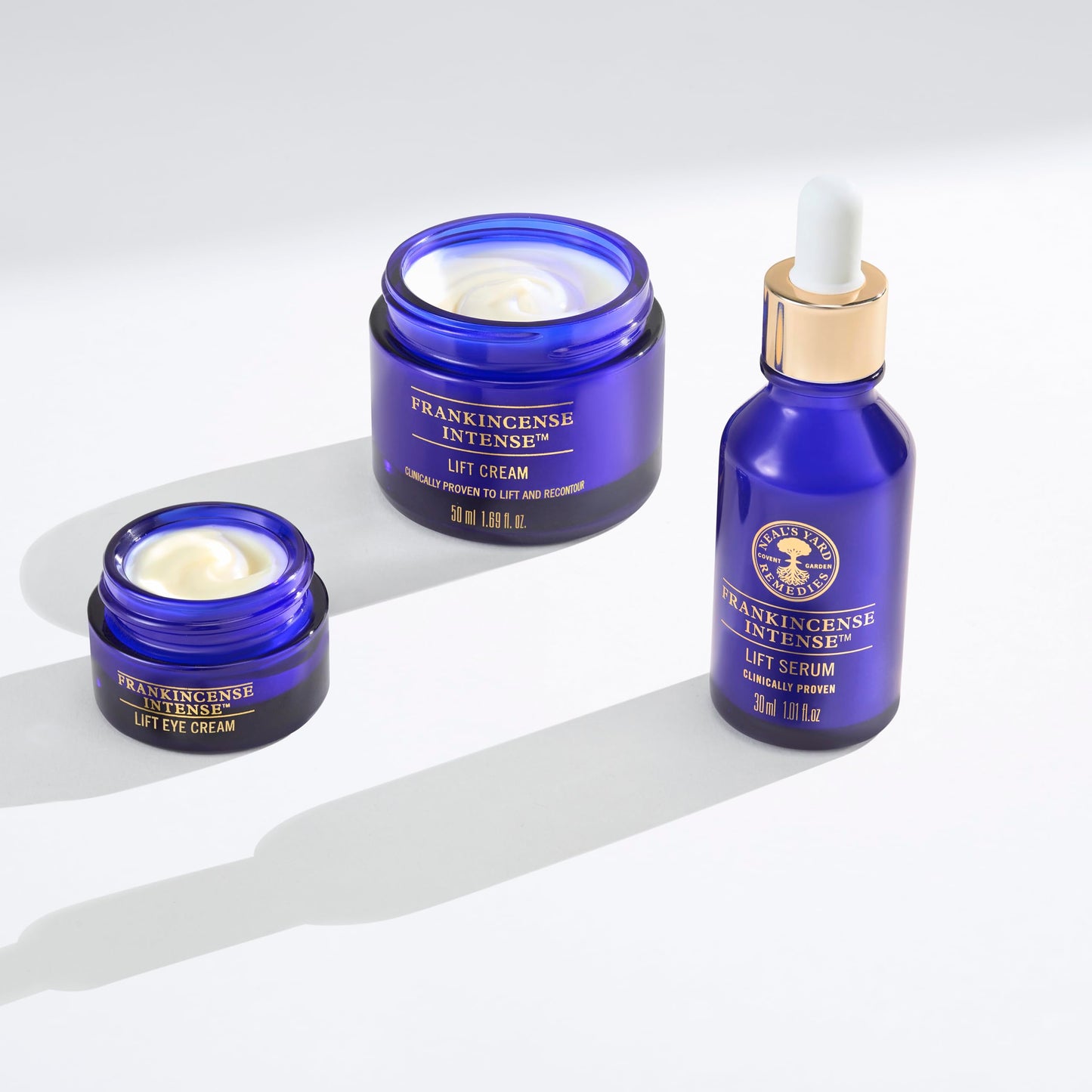 Neal's Yard Remedies Frankincense Intense Lift Eye Cream, Age Defying Eye Cream with Hyaluronic Acid & Caffeine, Vegan & Cruelty-Free, 0.50 fl. oz.