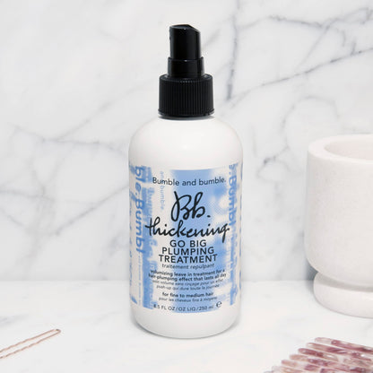 Bumble and bumble. Thickening Go Big Plumping Hair Treatment Spray | Heat Protection | Softening + Defining | Straight to Wavy, 8.5 Fl Oz