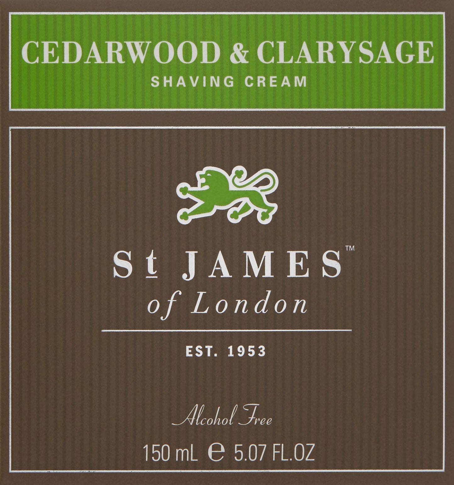 St James of London Cedarwood & Clarysage Shave Cream Jar, 5.07oz