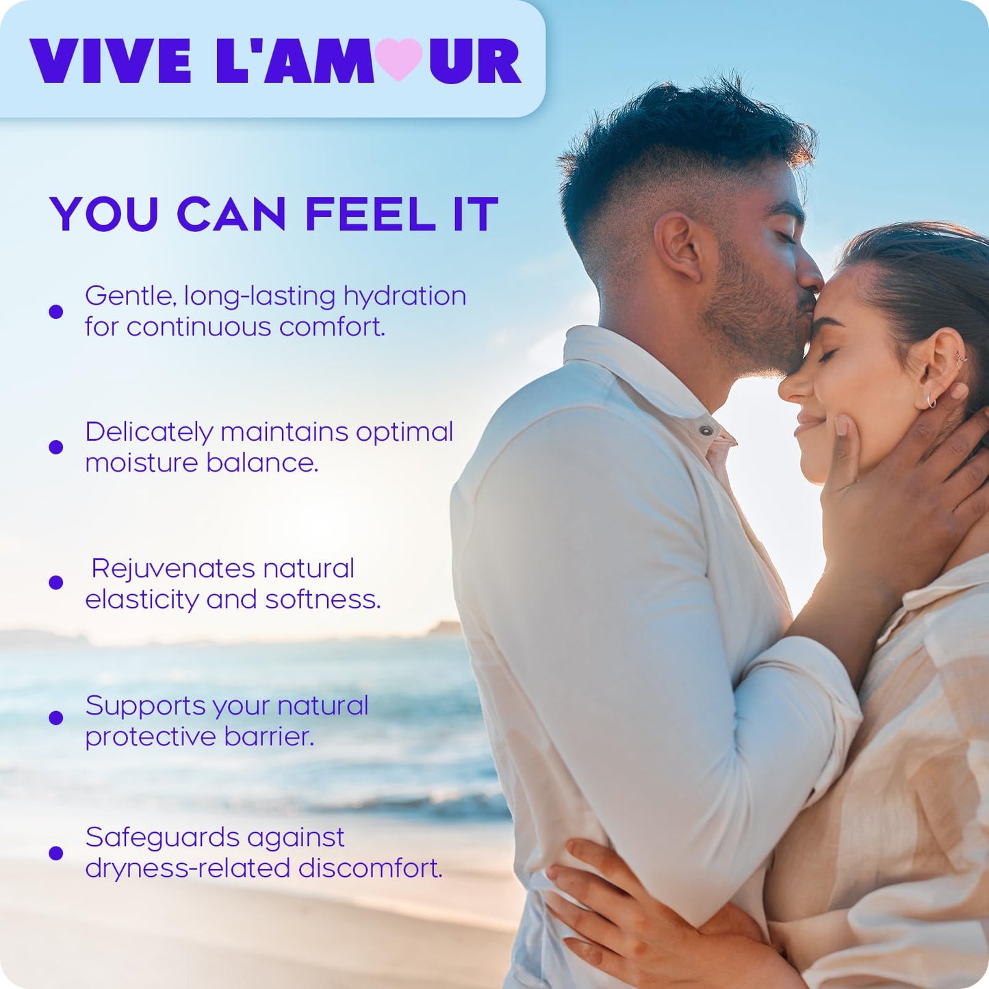 Vive L'Amour 15mg Hyaluronic Acid Vaginal Suppositories, Vaginal Moisturizer, Continuous Hydration, Relieves Vaginal Dryness, Restores Natural Softness & Elasticity, Vaginal Health (12 Inserts)