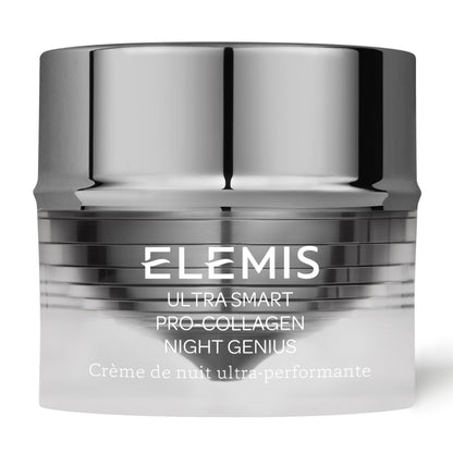 ELEMIS ULTRA SMART Pro-Collagen Night Genius | Powerful Anti-Wrinkle Rich Recovery Cream Replenishes, Rejuvenates, and Firms Skin Overnight