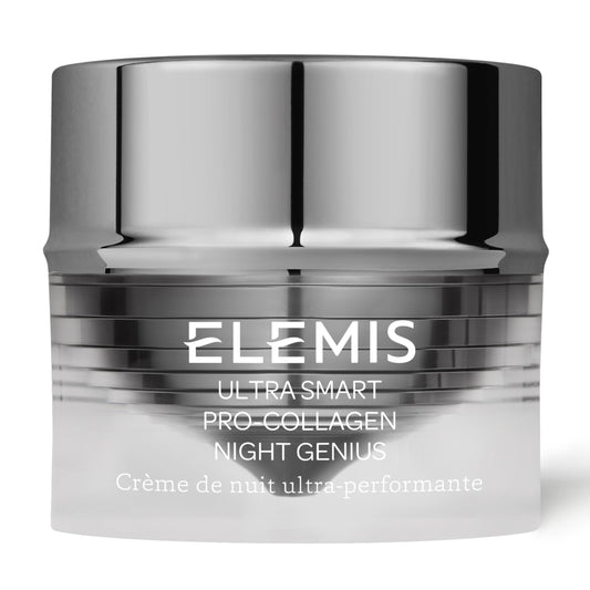 ELEMIS ULTRA SMART Pro-Collagen Night Genius | Powerful Anti-Wrinkle Rich Recovery Cream Replenishes, Rejuvenates, and Firms Skin Overnight