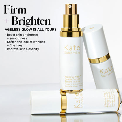 Kate Somerville Retinol Vita C Power Serum – Anti-Aging Skin Firming Treatment Clinically Proven to Brighten and Smooth Lines & Wrinkles, 1 Fl Oz