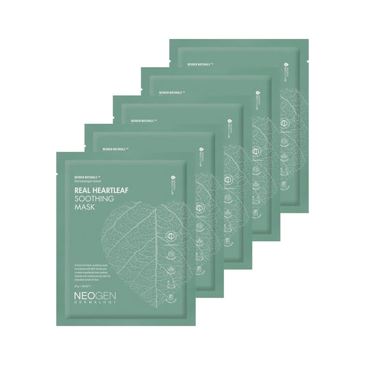 NEOGEN DERMALOGY REAL HEARTLEAF SOOTHING MASK (37g) 5EA…