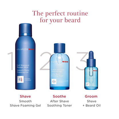 CLARINSMEN Shave + Beard Oil | 2-In-1 Shaving and Beard Oil for Men | Preps Skin and Conditions Beard | Lightweight, Non-Greasy Dry Oil | All Skin Types | 1.0 Fluid Ounces