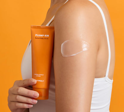TONYMOLY Plump-kin Retinol Body Serum – Hyaluronic Acid Serum for Face & Body – Skin Tightening, Hydrating & Firming with Pumpkin Extract, Retinol – 4.05 fl oz