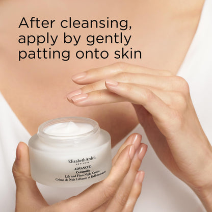 Elizabeth Arden Advanced Ceramide Lift and Firm Face Cream, Hydrating Moisturizer for Day or Night, Infused with Peptides, 1.7 fl oz