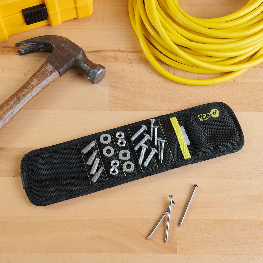 Wrap It Storage Wristband Magnetic SNAP 100-MSWB-BL
