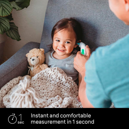 Braun ThermoScan 4 Digital Ear Thermometer for Kids and Adults, Professional Accuracy, Color Coded and Audio Fever Guidance for Babies, Toddlers