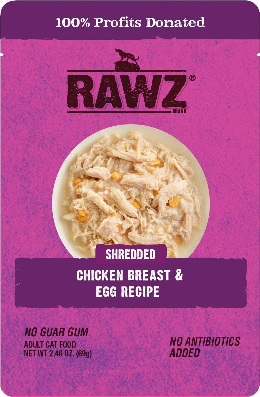 RAWZ® Shredded Chicken Breast & Egg Recipe 8/2.46 oz Pouches