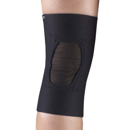 OTC Knee Support, Encircling Stabilizer Pad, Neoprene, Black, Medium