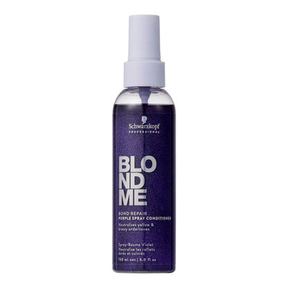 BlondMe Bond Repair Purple Spray Conditioner for Blonde Hair | Neutralize Yellow & Brassy Tones | Strengthen, Repair, & Prevent Breakage | For Moisturized, Healthy-Looking Cool-Toned Blondes