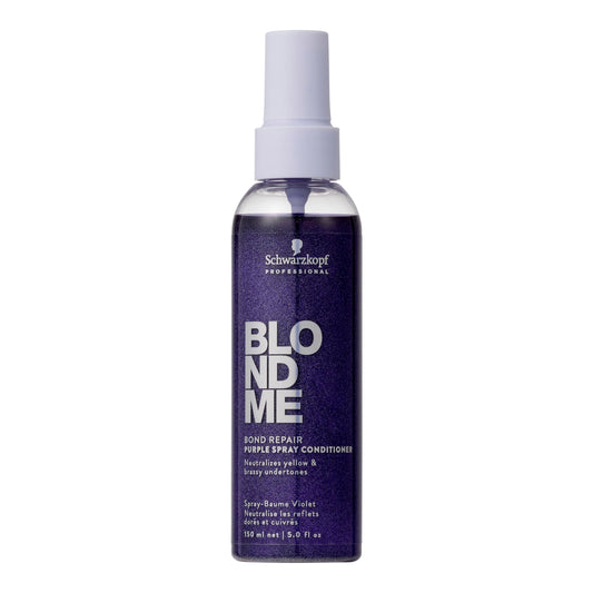 BlondMe Bond Repair Purple Spray Conditioner for Blonde Hair | Neutralize Yellow & Brassy Tones | Strengthen, Repair, & Prevent Breakage | For Moisturized, Healthy-Looking Cool-Toned Blondes