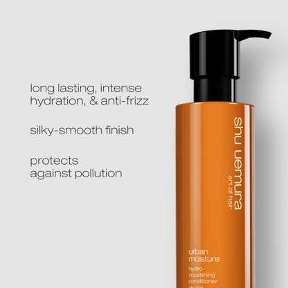 shu uemura art of hair Urban Moisture Hydro-Nourishing Deep Conditioner - Detangles, Smooths, and Reduces Frizz, Hydrates and Nourishes Dry Hair, Fights Pollution