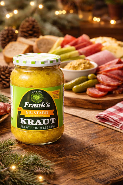 Frank’s Kraut Mustard With Dill Pickle, 16oz Jar, 2 pack – Tangy Dill Pickle Mustard Spread, Gourmet Sandwich & Sausage Condiment